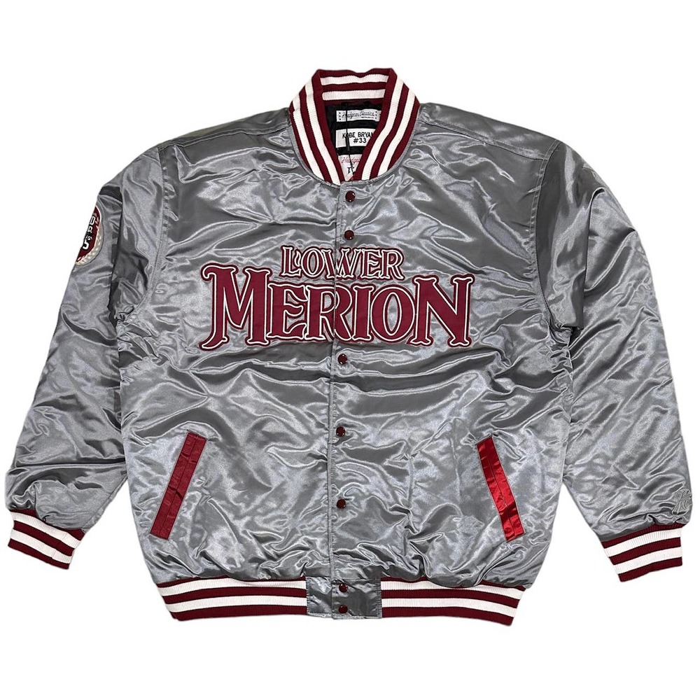 Kobe Bryant Men's Headgear Classics Lower Merion High School Satin Jacket